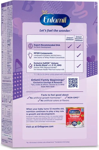 Vista 9 de Enfamil NeuroPro Gentlease para aliviar la irritación, el llanto, gases, escupitajo en 24 horas, proteínas más pequeñas para una fácil digestión