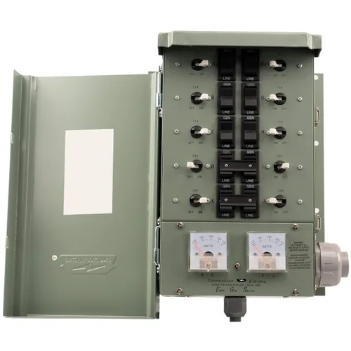 Vista 6 de Connecticut Electric EmerGen - Kit de interruptor de transferencia de 30 amperios, 10 circuitos, cable de 10 pies, 7500 vatios, para generador