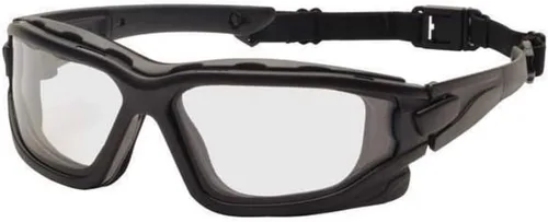 Vista 5 de PYRAMEX I-Force Sporty Dual Pane Anti-Fog Goggle, Black Frame/Clear Anti-Fog Lens Lente antivaho Amber H2x/Marco Negro