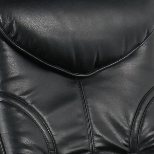Vista 3 de BenchMaster Newport reclinable giratorio y otomano inclinado negro