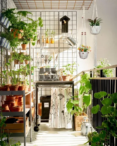 Vista 5 de GROWINGGAIR - Paquete de 5 perchas de macramé para plantas, hechas a mano, de algodón, con 10 ganchos, soporte para macetas, cuentas de madera