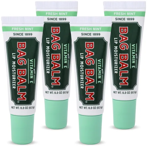 Vista 11 de Bálsamo labial sin fragancia Bag Balm original de Vermont con vitamina E Paquete de 4 tubos de 0.3oz