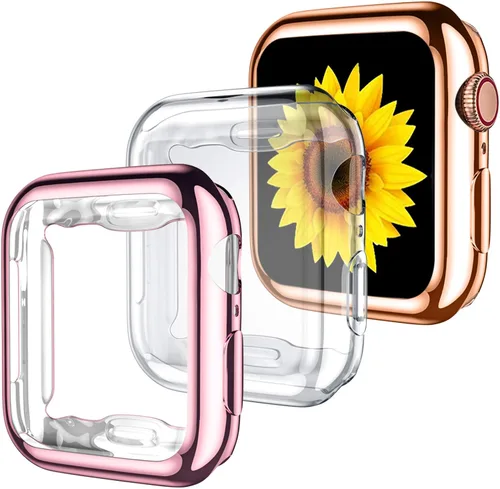 Vista 27 de GEAK - Juego de 3 fundas protectoras TPU compatibles con Apple Watch Series 11 10, protector de pantalla de 1.65 pulgadas, funda protectora completa