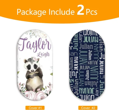 Vista 2 de Juego de 2 sábanas personalizadas para moisés de bebé, ajuste universal para colchón/almohadilla de moisés rectangular, ovalado, de reloj de arena