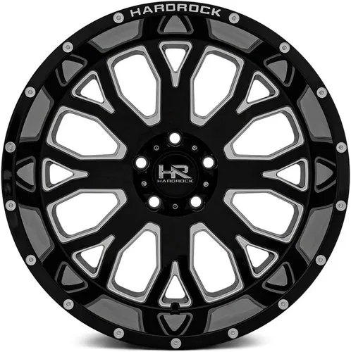 Vista 2 de 22x12 Hardrock Slammer XPosed Gloss Black Milled 6x135 ET-44 rueda ó llanta