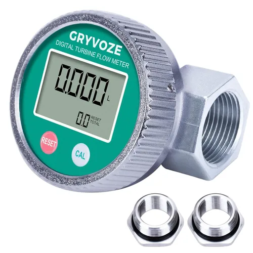 Vista 11 de Medidor de flujo resistente a la corrosión impermeable de 1 pulgada con revestimiento de PTFE, medidor de flujo digital NPT en línea de 2.4 a 26.4