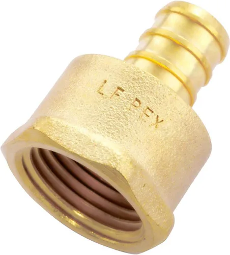 Vista 5 de Litorange Latón sin plomo 1/2" x 1/2" NPT paquete de 4 adaptadores PEX hembra y macho roscados para engarzado
