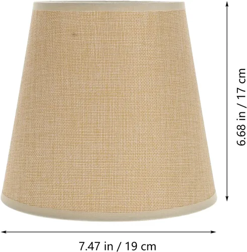 Vista 2 de Beaupretty Pantallas de lámpara, pantallas de lámpara, pantallas de tela, E27, pantalla de lámpara pequeña, cubierta de luz de escritorio, reemplazo