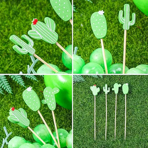 Vista 2 de PUYI Brochetas de bambú desechables, selección de 4.7 pulgadas de palitos de frutas hechas a mano, aperitivo, sándwich de postre, palillos largos
