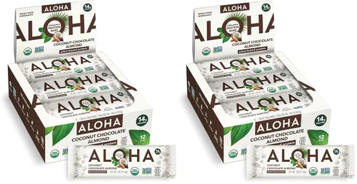 Vista 32 de ALOHA Barras de Proteína Orgánicas a Base de Plantas - Paquete de Variedad de 6 Sabores - 12 Unidades, Barras de 1.9oz - Aperitivos Veganos, Bajo