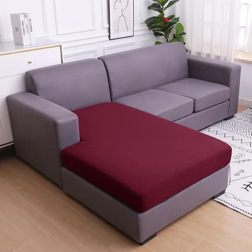 Vista 42 de hyha Fundas de cojín para sofá al aire libre, fundas lavables para sofá seccional, jaspe de diamante, funda elástica para cojín de asiento de sofá