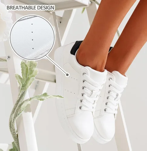Vista 5 de Vepose Zapatillas de deporte de moda para mujer, zapatos casuales de vestir cómodos 2.0