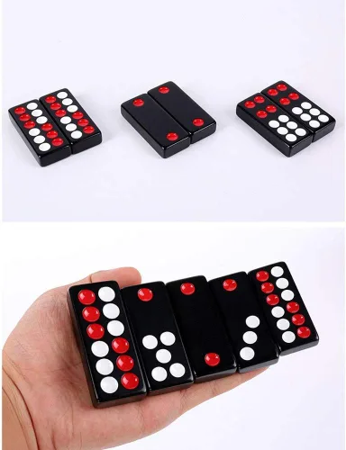 Vista 6 de International Juego de ajedrez Pai Gow Juego de azulejos Pai Gow para adultos grandes, tarjetas para frotar a mano, juegos de fiesta entretenidos