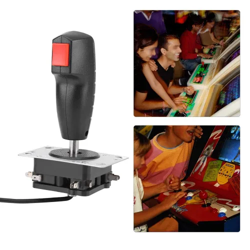 Vista 5 de 8 Way Flight Joystick - 8 Way Flight Joystick with & Top Fire Button For game for Video Game Arcad