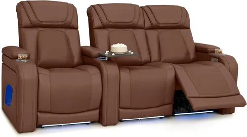 Vista 79 de Seatcraft Caliente Asiento de cine en casa Tabaco Sillón Individual