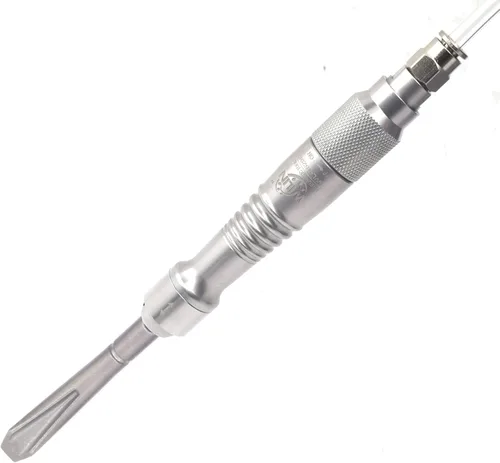 Vista 5 de Air Scaler Gouge Chisel Micro Air Flux Chipper Rascador neumático Médico Rompador de yeso Estomatología Grabar 5 piezas cincel plano Cinceles