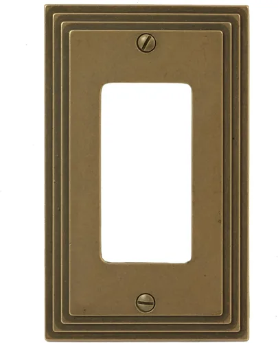 Vista 44 de AMERELLE 84DVB Steps Placa de Pared de Metal Fundido Dúplex Individual en Bronce Envejecido