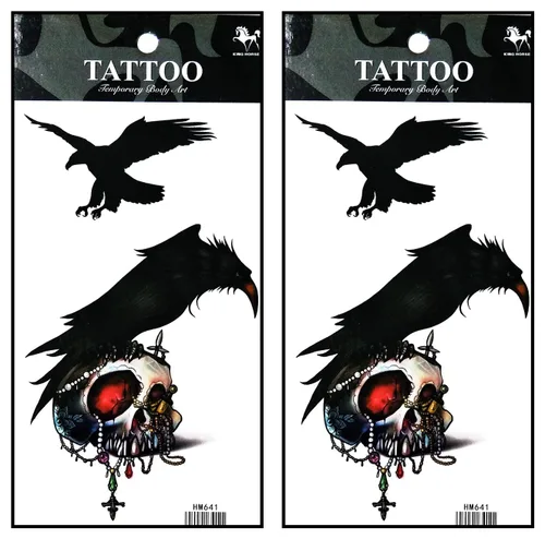 Vista 27 de Tatuajes 2 hojas de tatuaje temporal 3D paraguas de sol nubes de lluvia para mujeres hombres espalda baja hombro cuello brazo tatuaje etiqueta