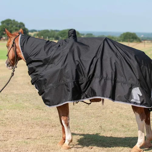 Vista 2 de Classic Equine Funda para Caballo y Sillín Negro