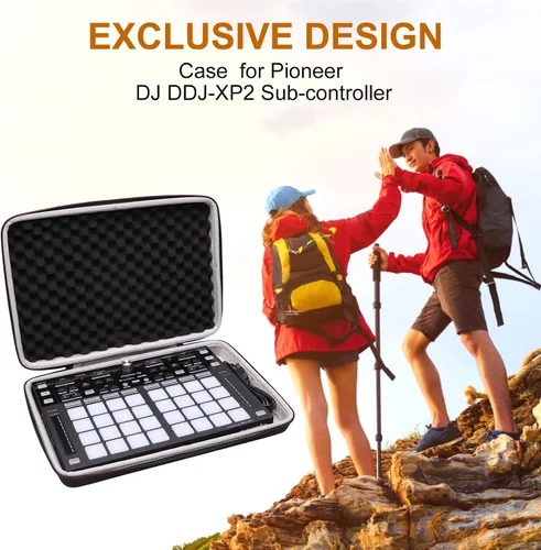 Vista 8 de LTGEM - Funda rígida de EVA para Pioneer DJ DDJ-XP2 Subcontrolador - Bolsa protectora de almacenamiento