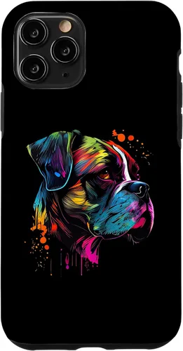 Vista 29 de Boxer Dog Lovers Pop Art Design Cute Boxer Dog Case for iPhone 16