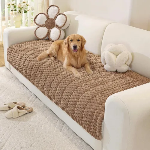 Vista 44 de OstepDecor Funda de sofá para perros, funda de sofá lavable antideslizante para mascotas, funda de sofá suave para sofá, sofá biplaza y seccional