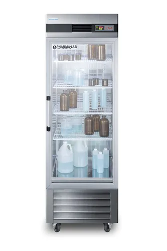 Vista 4 de ACCUCOLD Refrigerador médico de 23.0 pies cúbicos, 28 pulgadas de ancho, refrigerador de vacunas, acero inoxidable con puerta de vidrio, ARG23ML