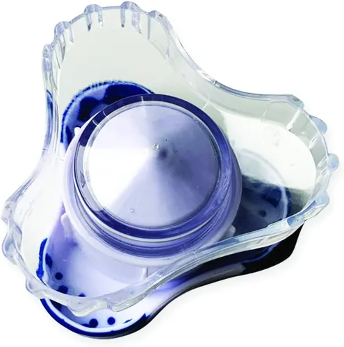 Vista 4 de Trituradora de comprimidos, pulverizador de comprimidos, paquete de de 1, Blanco y azul