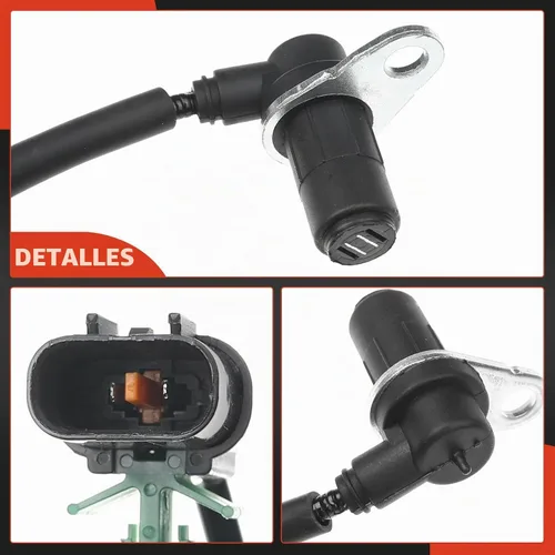 Vista 7 de Sensor de velocidad de rueda ABS trasero derecho A-Premium compatible con Mitsubishi
