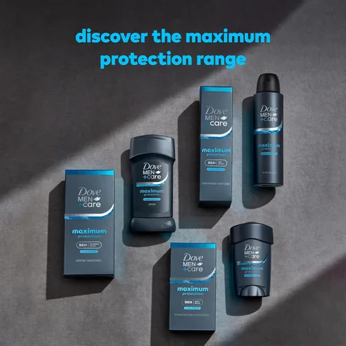 Vista 8 de Dove Desodorante para hombres+Care, antitranspirante de protección clínica 96H, Clean Comfort, paquete de 3 – Prescription Strength Protección