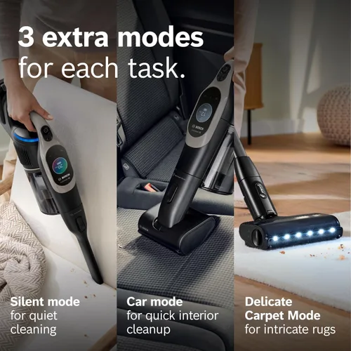 Vista 15 de Bosch Unlimited 10 - Aspiradora inalámbrica con 2 baterías incluidas, hasta 140 minutos en total, tubo flexible, cargador rápido, pelo de mascotas