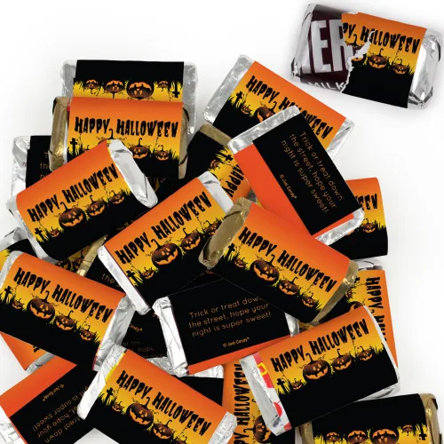 Vista 3 de 34 Pcs Halloween Candy Party Favors Miniatures Chocolate - No Assembly Required - Pumpkins