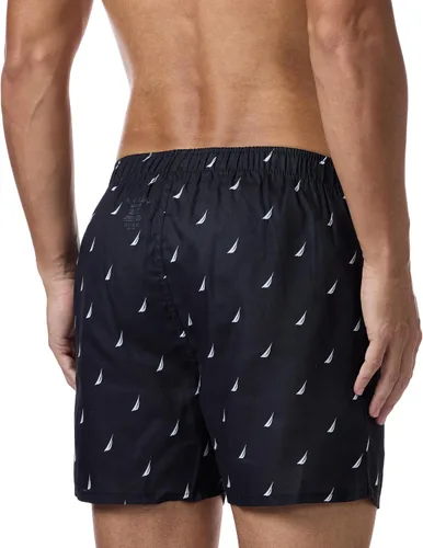 Vista 2 de Nautica Boxer tejido de algodón para hombre, paquete de 3