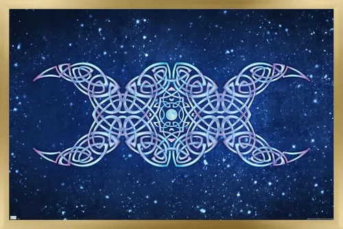 Vista 15 de Trends International Brigid Ashwood - Póster de pared de luna creciente, 22.4 pulgadas de largo x 14.7 pulgadas, versión enmarcada de madera