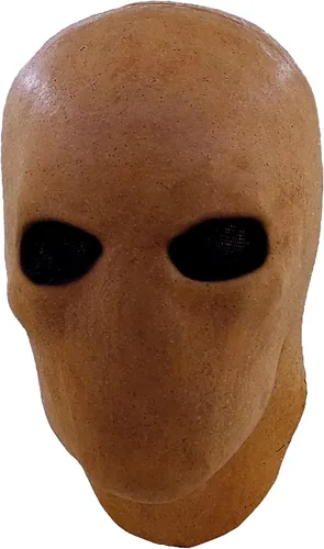 Vista 3 de Máscara de Slenderman para adultos, de Ghoulish Masks, talla única , Bronceado