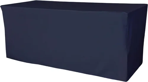 Vista 39 de LA Linen Mantel ajustable de popelina de poliéster, 96.2 in de largo x 30.0 in de ancho x 76.2