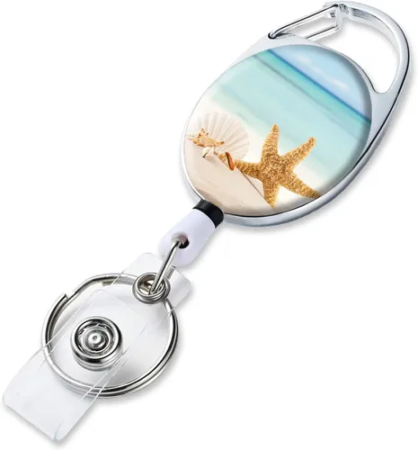 Vista 8 de Portatarrete de Insignia Retráctil con Portarretes Retráctil para Llaves, Lindo Portarrete de Insignia Decorativo para Enfermeras con Clip