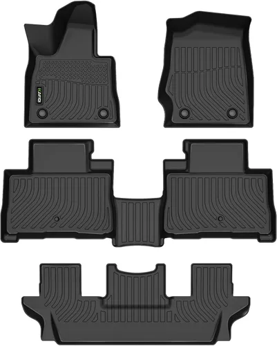 Vista 76 de HAFIDI® Juego de alfombrillas y forro de carga para Kia EV9 2024 2025 2026 (no apto para sillas de relajación), protección para todo tipo de clima