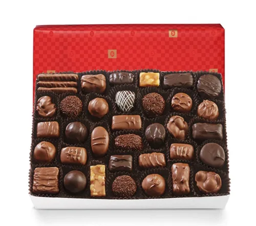 Vista 5 de See's Candies - Chocolates surtidos (1 libra (Paquete de 1), envoltorio de regalo blanco) Papel de regalo blanco
