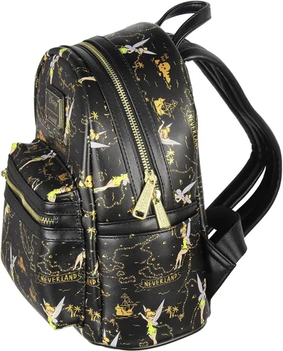 Vista 2 de Loungefly Disney Tinkerbell Neverland Treasure Map - Mini mochila con estampado Little Little Of Pixie Dust Negro