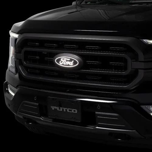 Vista 7 de Putco 92605 - Emblema LED frontal iluminado Ford F-150 - Compatible con modelos 2021-2023 con cámara frontal y lavador de cámara