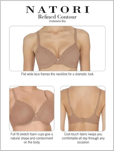 Vista 4 de Natori Sujetador con aros de contorno refinado para mujer plomizo