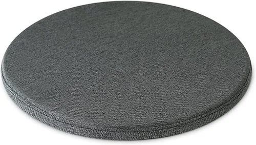 Vista 9 de Cojín desmontable, cojín redondo de espuma viscoelástica para silla, diseño antideslizante, suave, transpirable, cómodo, adecuado para sala