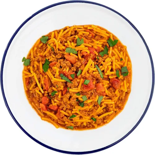 Vista 6 de Mountain House Stroganoff de carne con fideos Alimento liofilizado para mochileros y campamentos, 2 porciones y espaguetis clásicos Mountain House