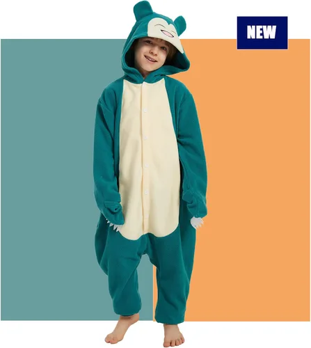 Vista 2 de SWEETXIN Pijama unisex para adultos y niños, para Halloween, Navidad, ropa de dormir, traje de cosplay para mujeres y hombres