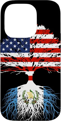 Vista 17 de Guatemala Born Family Roots Guatemalan American US Flag Gift Case for iPhone 17