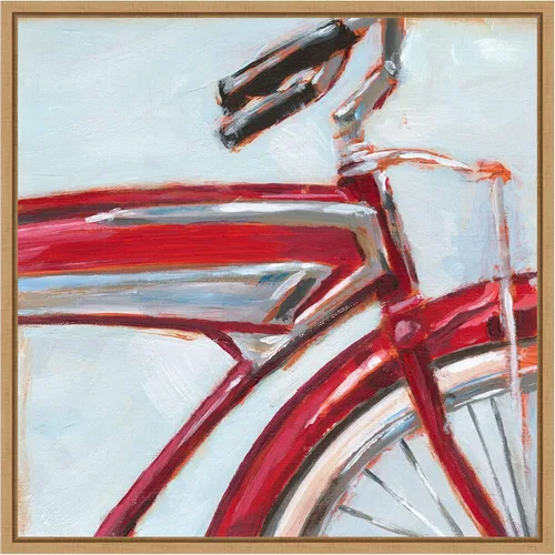 Vista 10 de Amanti Art Framed Canvas Wall Art 16x16 Retro Cycle I by Ethan Harper, Framed Wall Art Canvas, Abstract Artwork, Traditional Decor, Small Poster