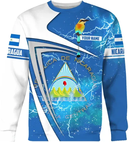 Vista 5 de Camisa personalizada de Nicaragua con bandera de Nicaragua para hombres y mujeres, camiseta de Nicaragua, camiseta de Nicaragua