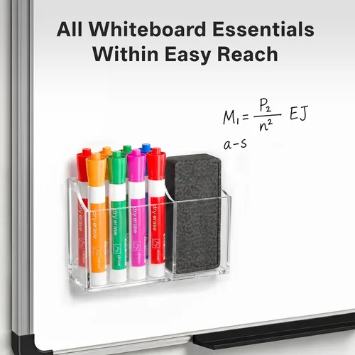 Vista 3 de HBlife Magnetic Dry Erase Marker Holder for Whiteboard Fridge Locker