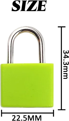 Vista 2 de TIHOOD 20 cerraduras de maleta con llaves, mini candado multicolor con llave, candado de metal, candados para equipaje, candados de cobre cubiertos